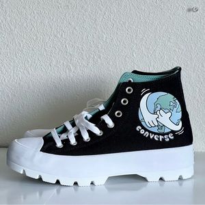 Converse Lugged High Top Platform ‘Love Your Mother’ Earth Day - Black Size 5.5